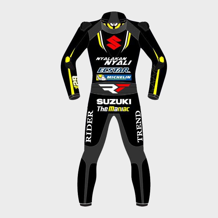 Aandrea Iannone Suzuki Motogp Black Leather Suit 2018 - Image 2