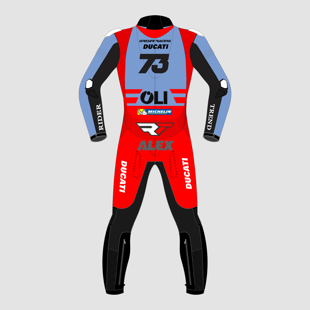 Alex Marquez MotoGP 2023 Team Gresini Ducati Racing Suit - Image 2