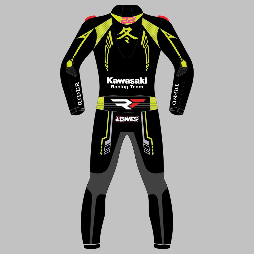 Alex Lowes Kawasaki Leather Suit Winter Test 2023 - Image 2