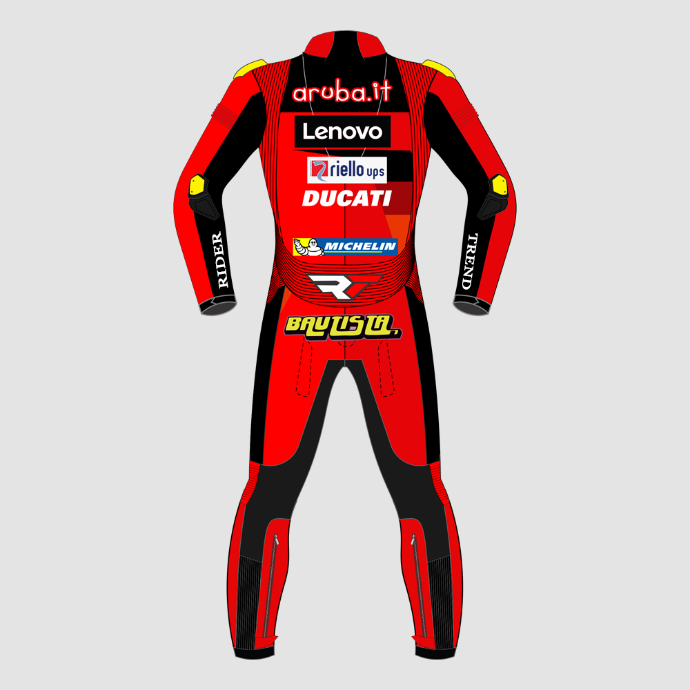Alvaro Bautista Ducati WSBK 2023 Leather Suit - Image 2