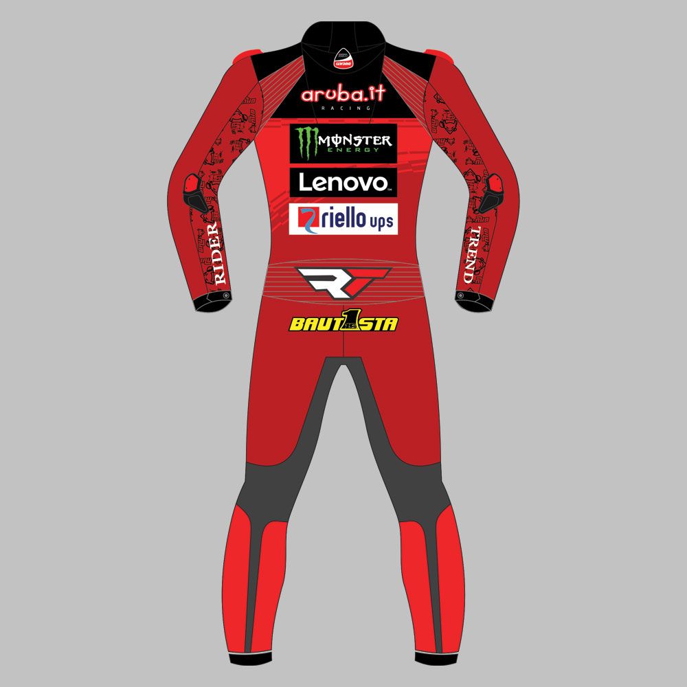 Alvaro Bautista Ducati Leather Suit WSBK 2024 - Image 2