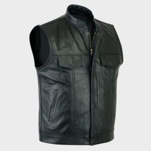 Anarchy Motorcycle Premium Leather Vest