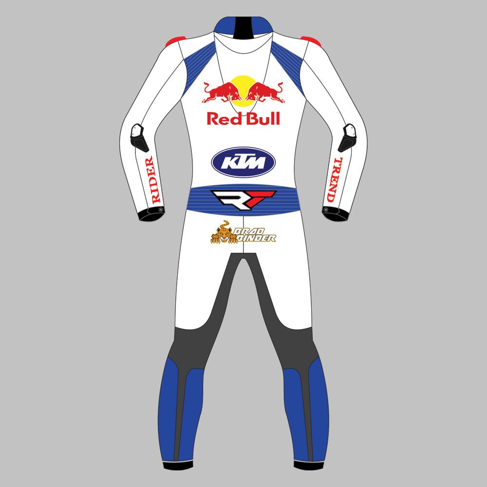 Brad Binder Red Bull Motorcycle Leather Suit British GP 2024 - Image 2