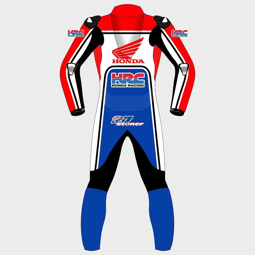 Casey Stoner Honda HRC Motorbike Suit 2020 - Image 2