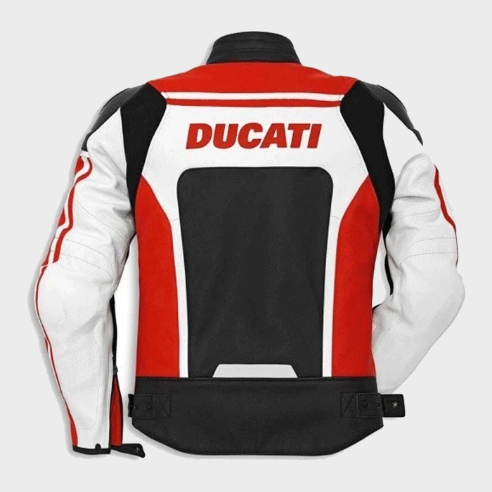 Ducati Corse Leather Motorcycle Jacket - Image 2
