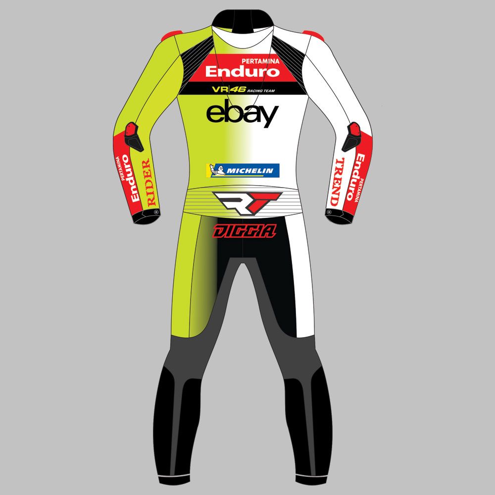Fabio Di Giannantonio VR46 Pertamina Enduro 2024 MotoGP Race Suit - Image 2
