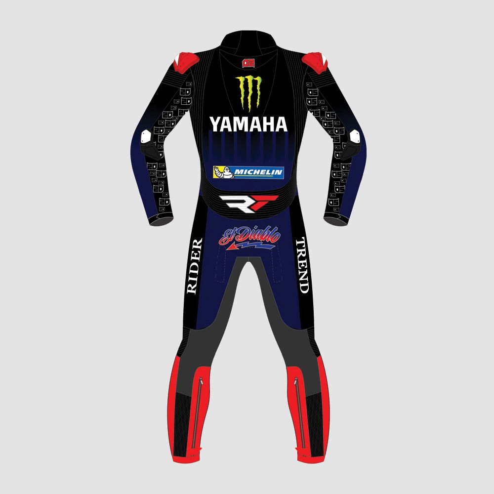 Fabio Quartararo Yamaha Monster Energy Leather Suit MotoGP 2022 - Image 2