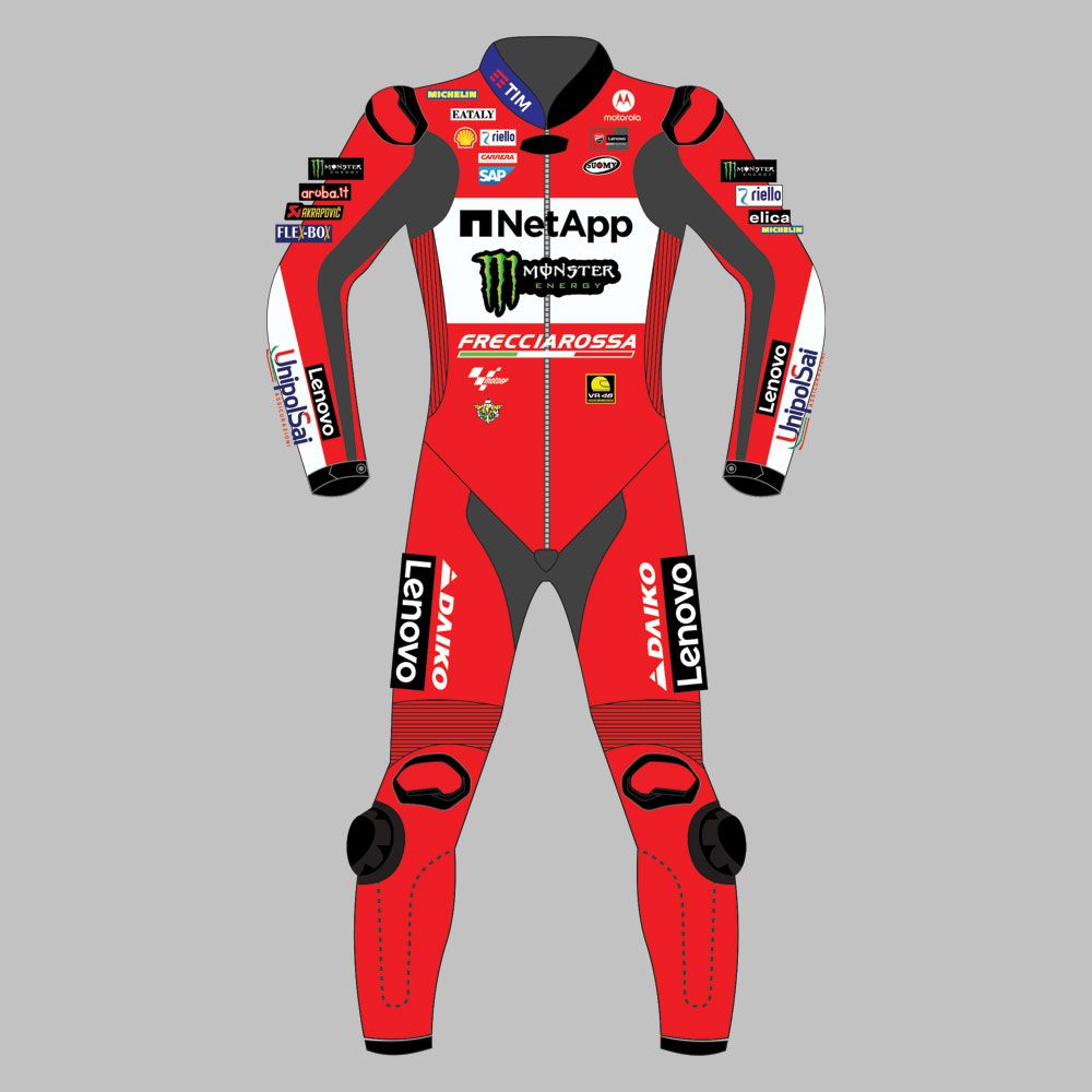 Francesco Bagnaia Leather Suit British MotoGP 2024