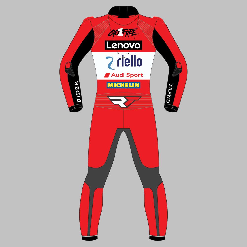 Francesco Bagnaia Leather Suit British MotoGP 2024 - Image 2