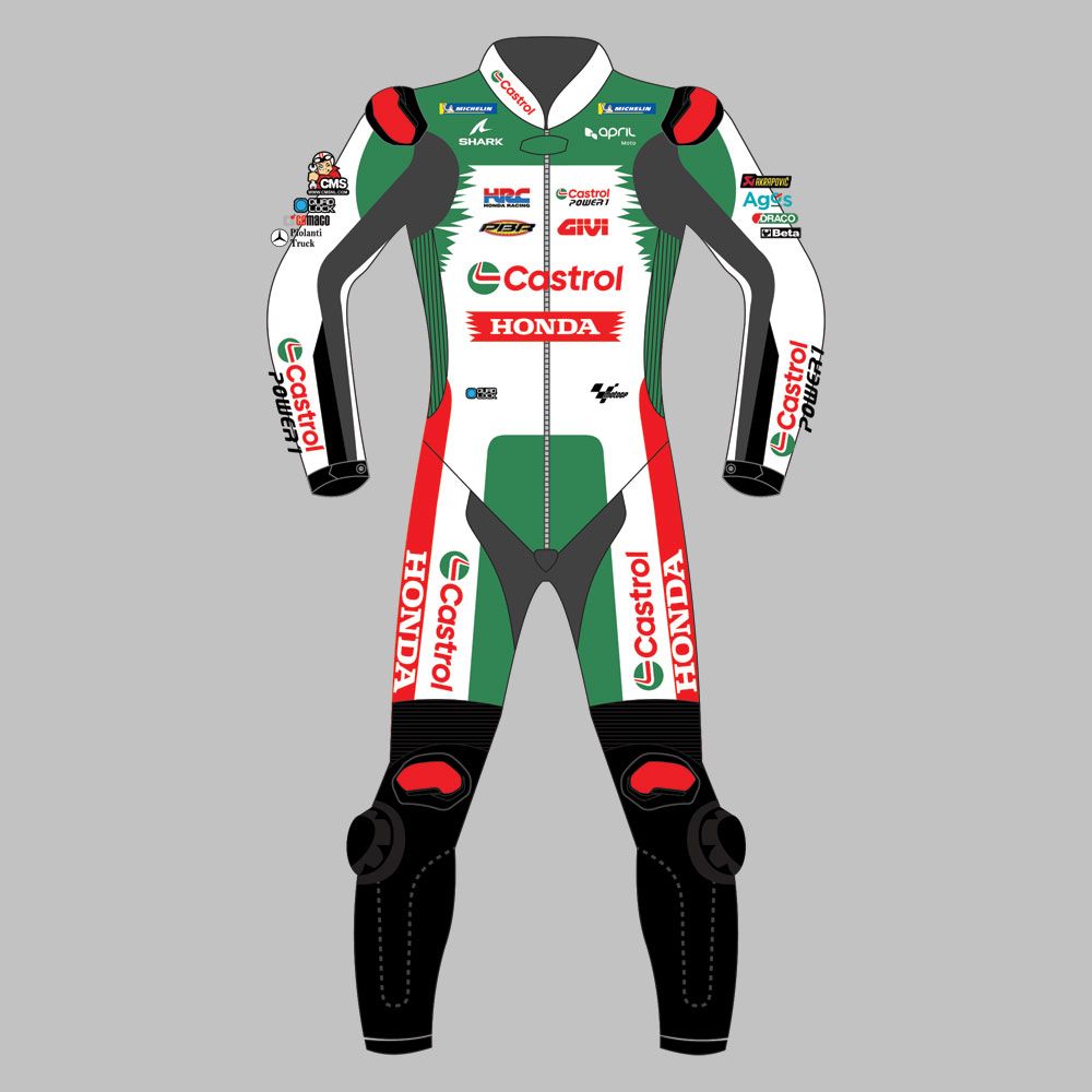 Johann Zarco Honda Castrol Suit Leather MotoGP 2024