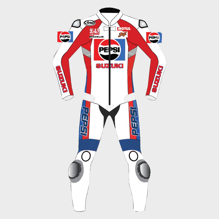 Kevin Schwantz Pepsi Suzuki Race Leather Suit