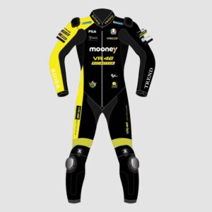 Marco Bezzecchi Mooney VR46 Motorbike Leather Suit 2022
