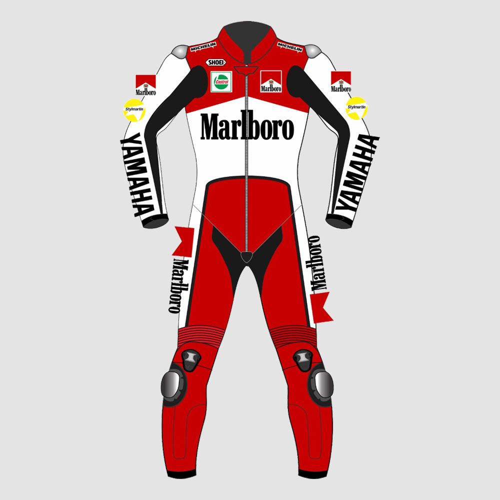 Marlboro Leather Suit John Kocinski Yamaha MotoGP 1990
