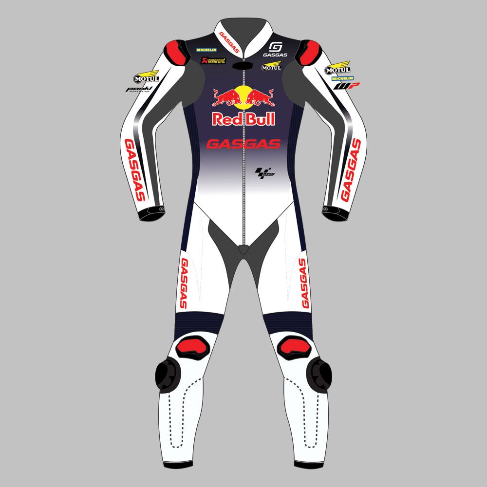 Pedro Acosta Red Bull Motorcycle Leather Suit British GP 2024