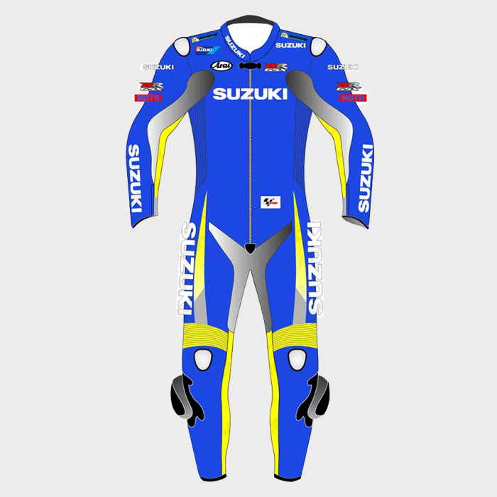 Suzuki Motorbike Leather Biker Suit