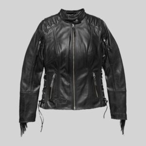 Women's Boone Fringed Leather Jacket